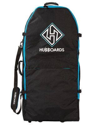 Housse bodyboard HUBBOARDS WHEEL BAG Black/Blue ( face )
