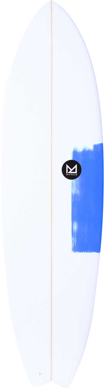 Planche de surf TEVAA FISH 6'6 - Bleu Fluo