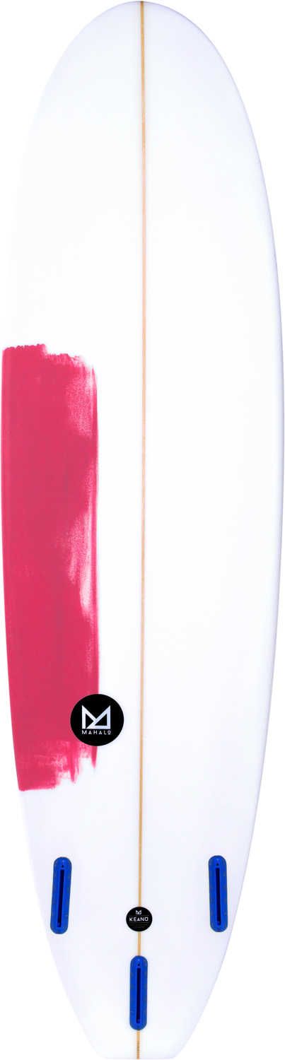 Planche de surf KEANU FUN SQUASH 6'8 - Rouge Fluo