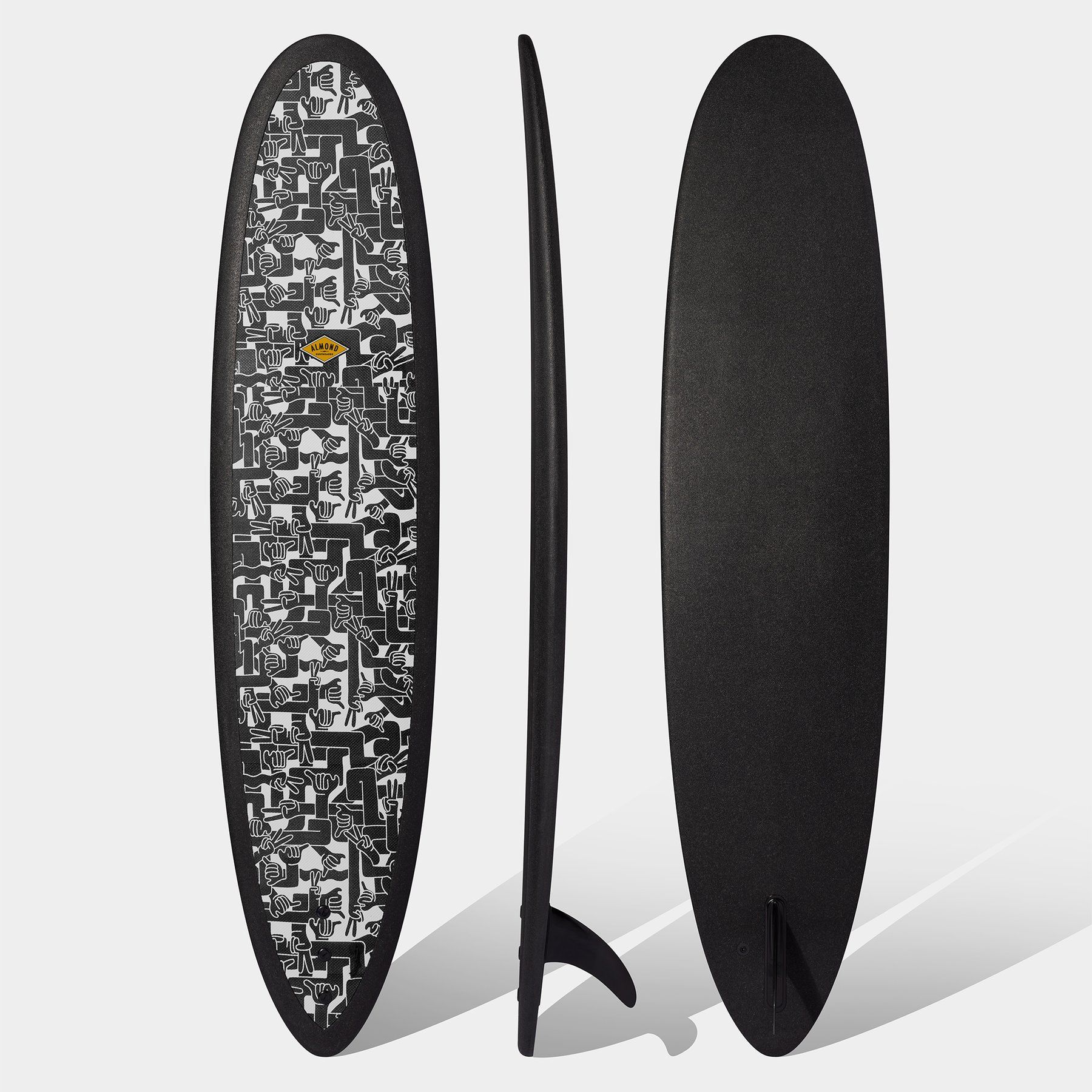 Planche Softboard Joy 8' R-Series -  Shaka - almond surfboards