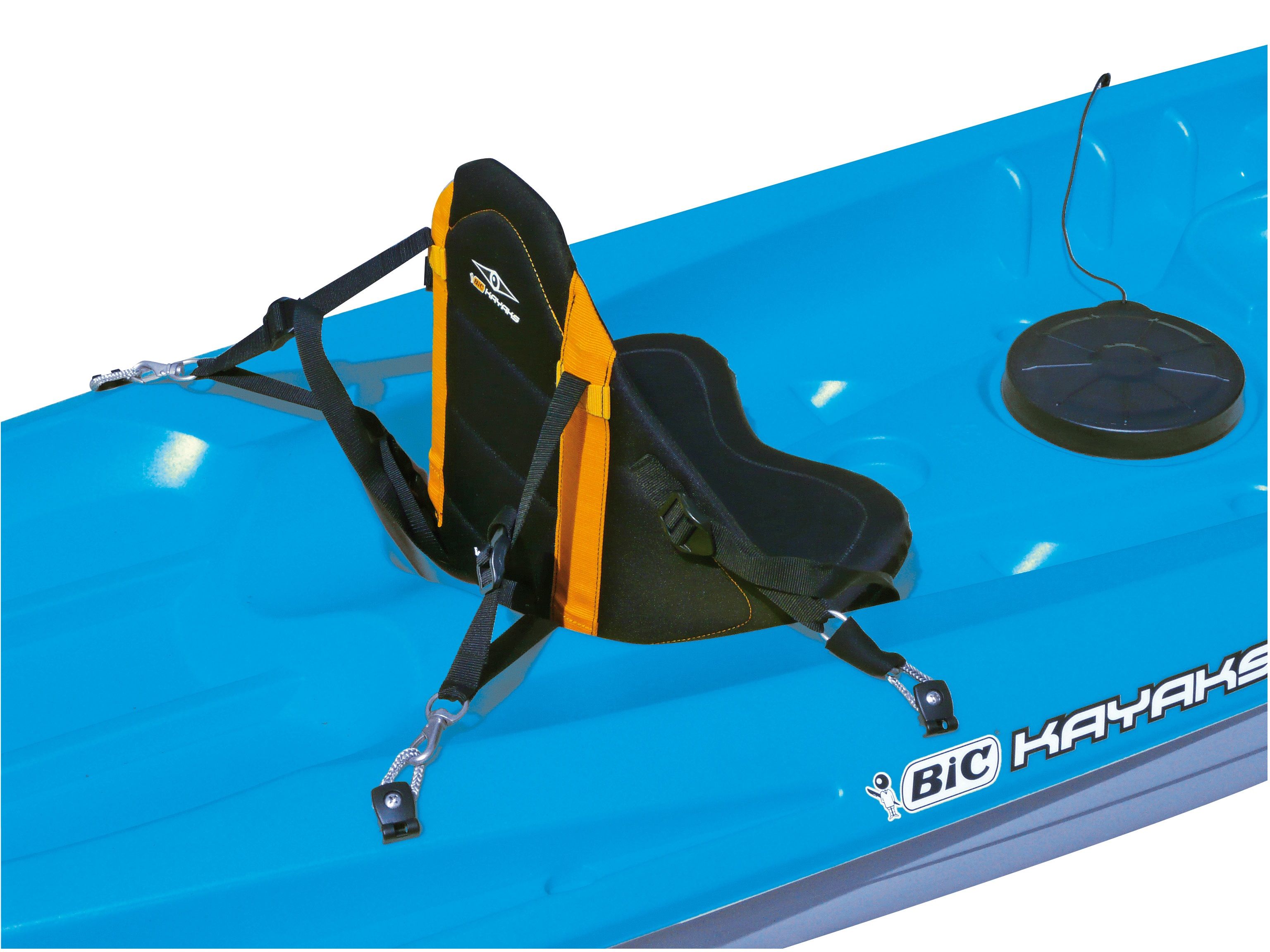 Pack Kayak Sit-on-Top rigide Borneo Orange / 4,10 mètres + 2 pagaies + 2 sièges 