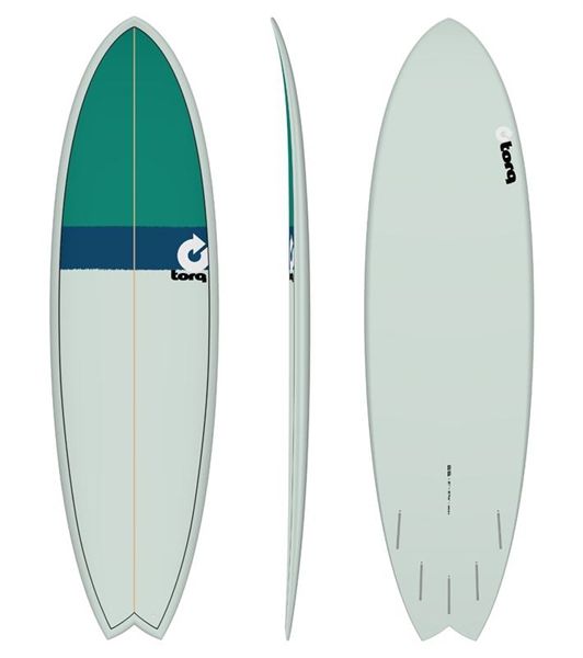 Planche de surf 6'6 NEWCLASSIC FISH BLUE GREEN