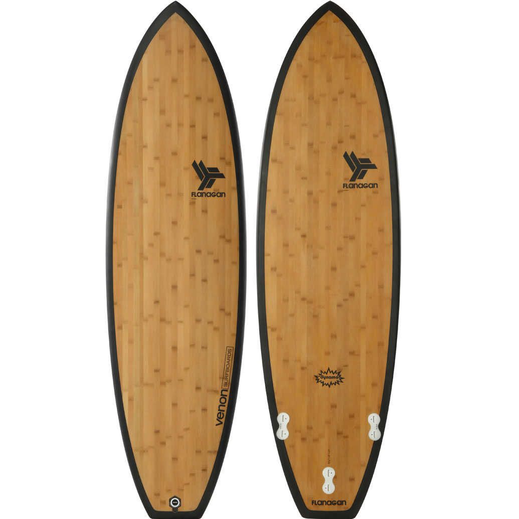 Surf Shortboard Dynamo Carbon Bamboo Flanagan 6'0" - Bois