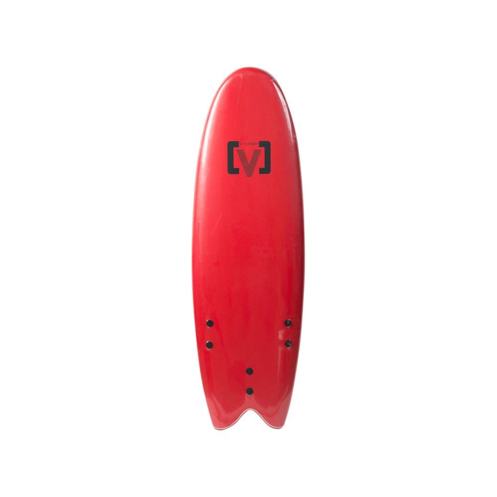 Surf en mousse Fish 5'6 Victory Surfboard Rouge dessus