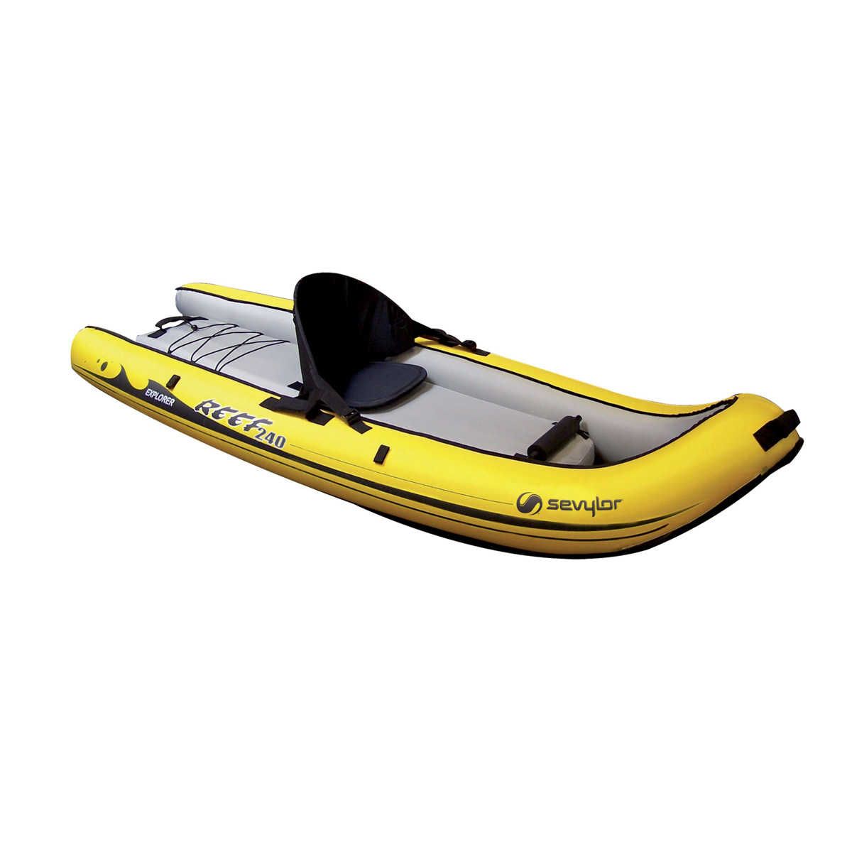Kayak Gonflable Explorer Reef - 1 personne - Jaune 1