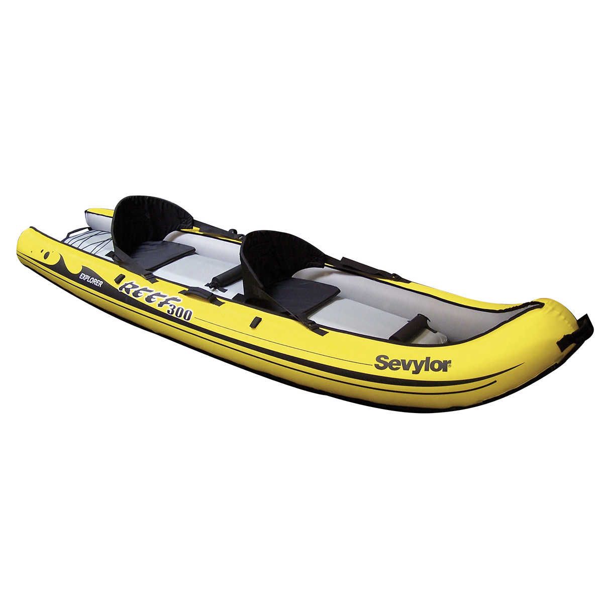  Kayak Gonflable Explorer Reef 300 - 2 personnes - Jaune 1