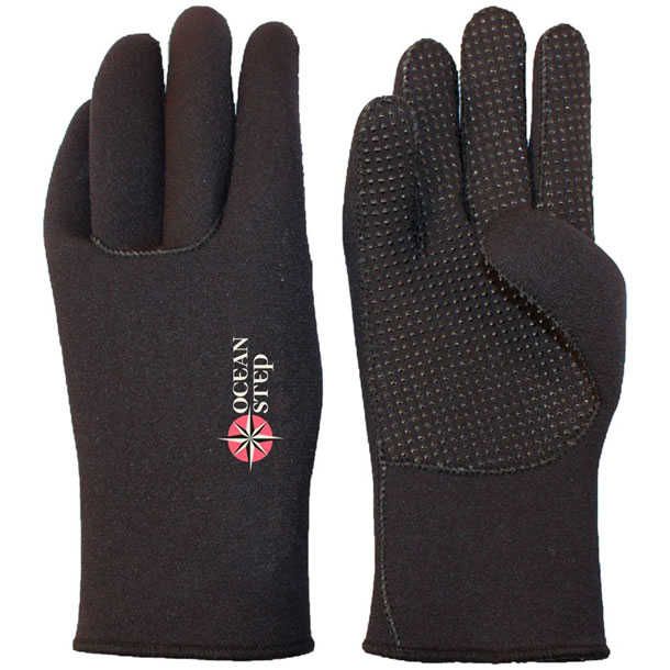 gants-longe-cote-5mm-ocean-step-black-fluro-red