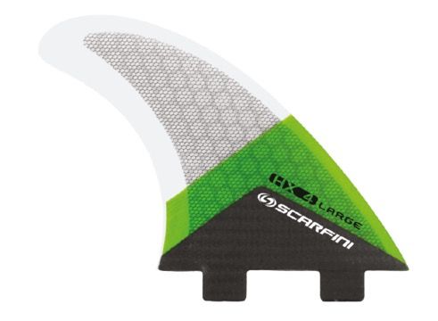 Dérives Thruster Directa FCS carbone / fibre de verre taille L vert Scarfini