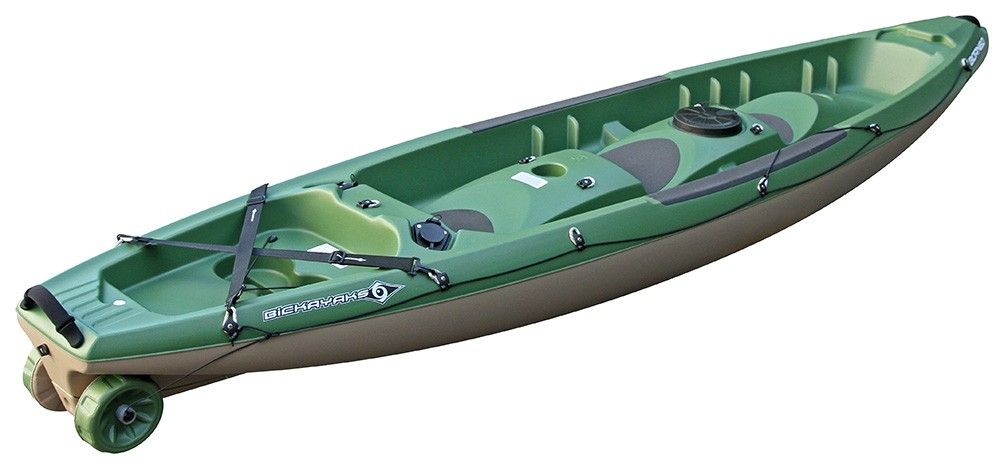 Pack Kayak de pêche Sit-on-Top rigide Borneo fish  / 4,10 mètres + 2 pagaies + 2 sièges 