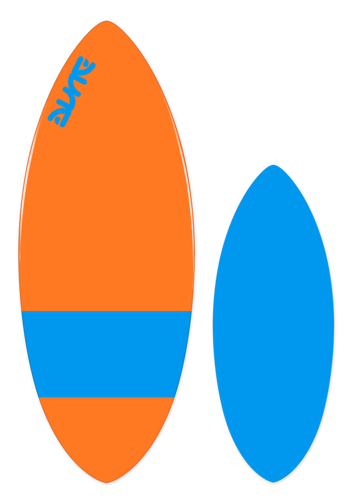 Planche de skimboard LIM gris bleu Dune Skim