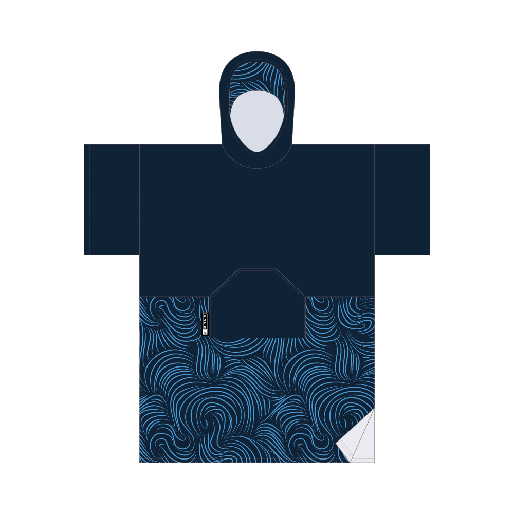 Poncho serviette-Bleu - Bleu Marine