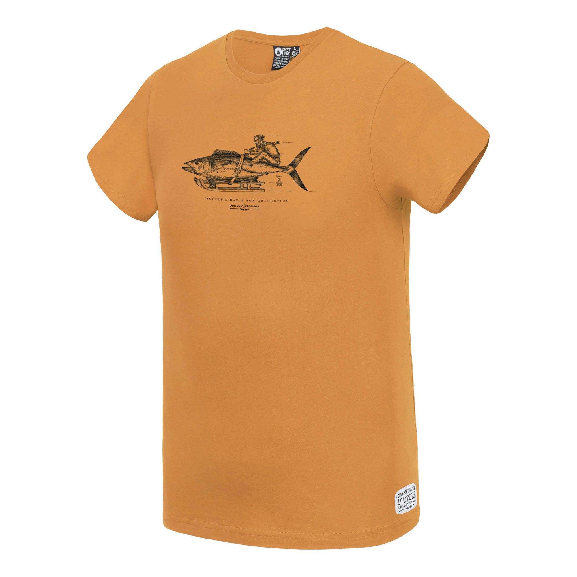 Tee-Shirt Fisher Dad & Son - Camel