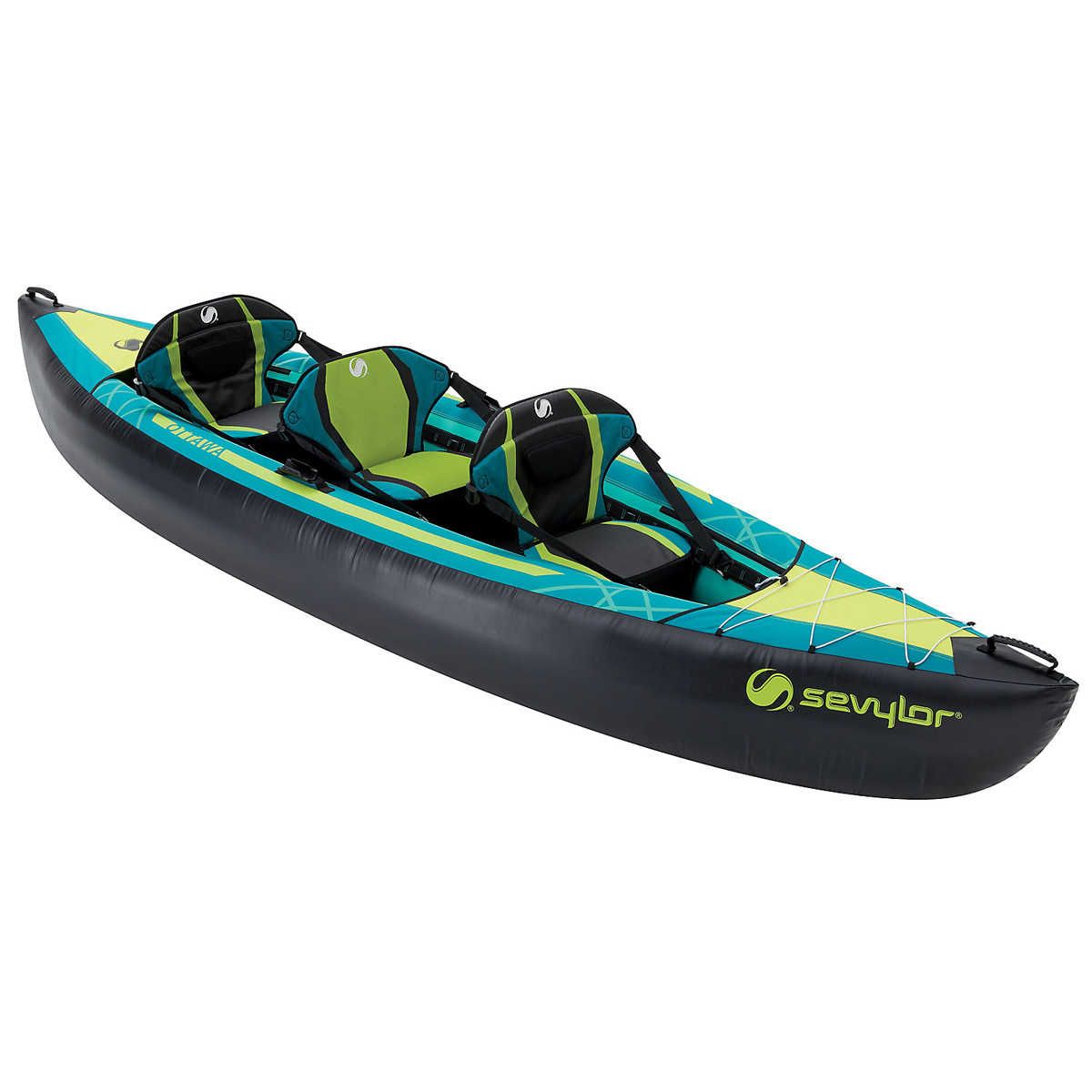 Kayak Gonflable Ottawa - 2 adultes + 1 enfant - Vert 1