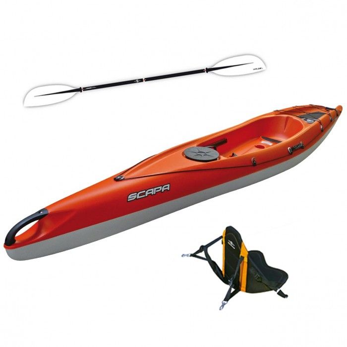 Pack kayak monoplace scapa fit + 1 pagaie + 1 siège (dosseret)