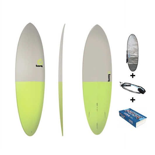 Pack planche de surf Funboard Fifty Fifty - 6'8