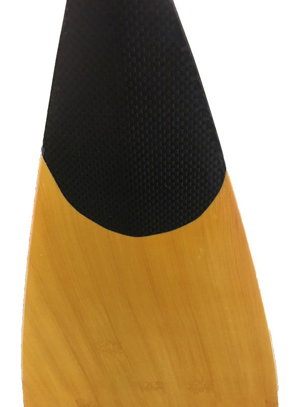 Pack Stand Up Paddle Rigide Bambou - Carbone dessus