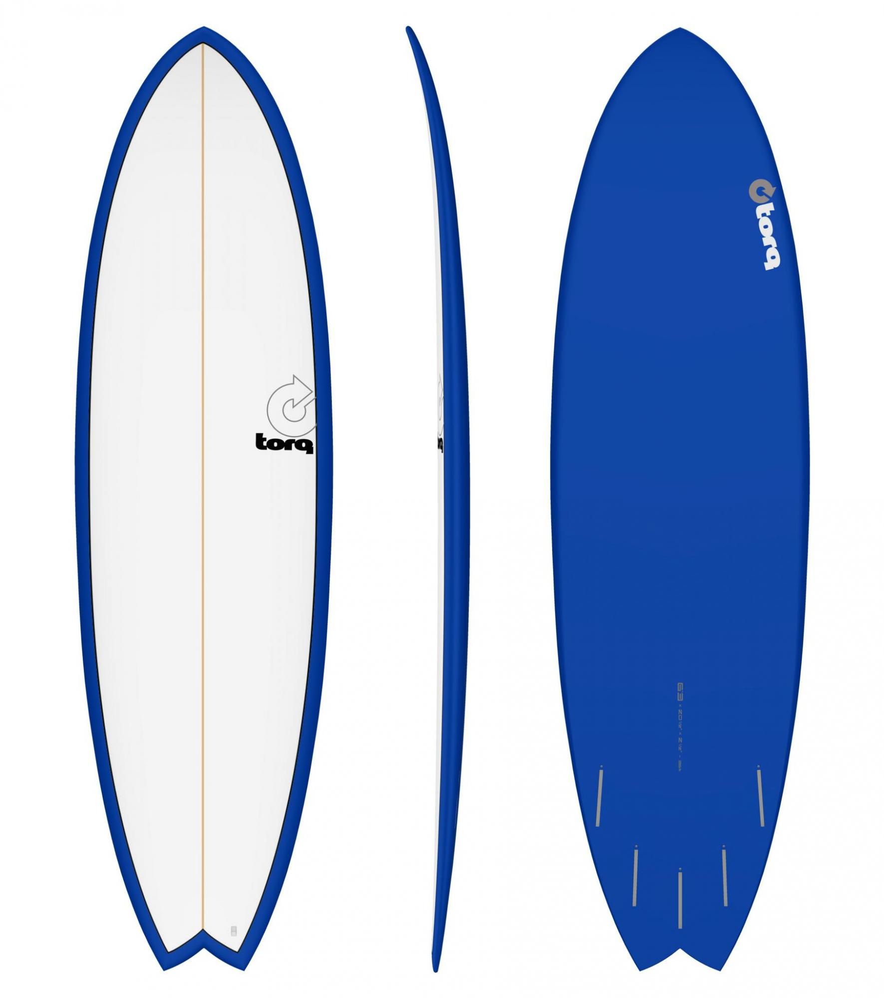 Planche de surf Fish PINLINE - BLEU BLANC