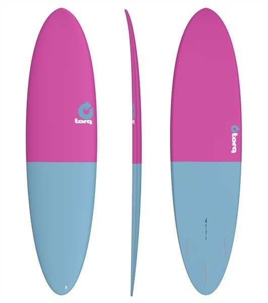 Pack Surf Funboard Fifty Fifty - TORQ 7'2 - Raspberry/Blue