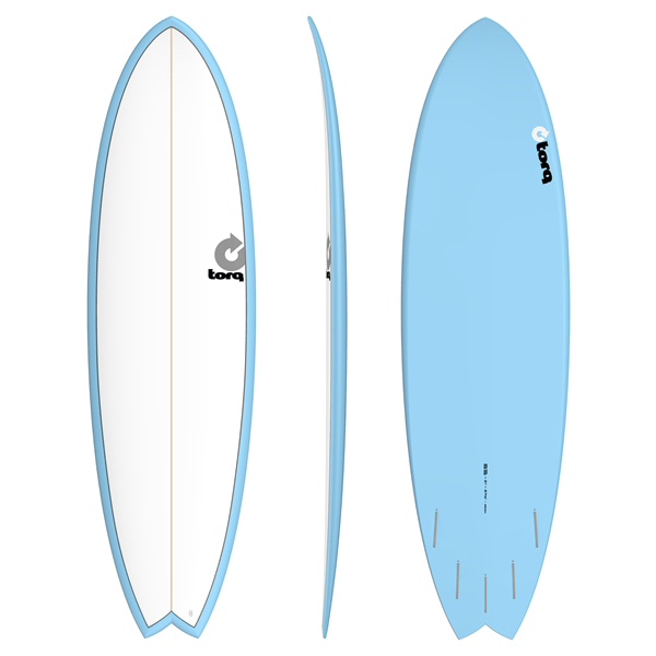 PLANCHE-SURF-TORQ-6-6-PINLINE-FISH-WHITE-BLUE