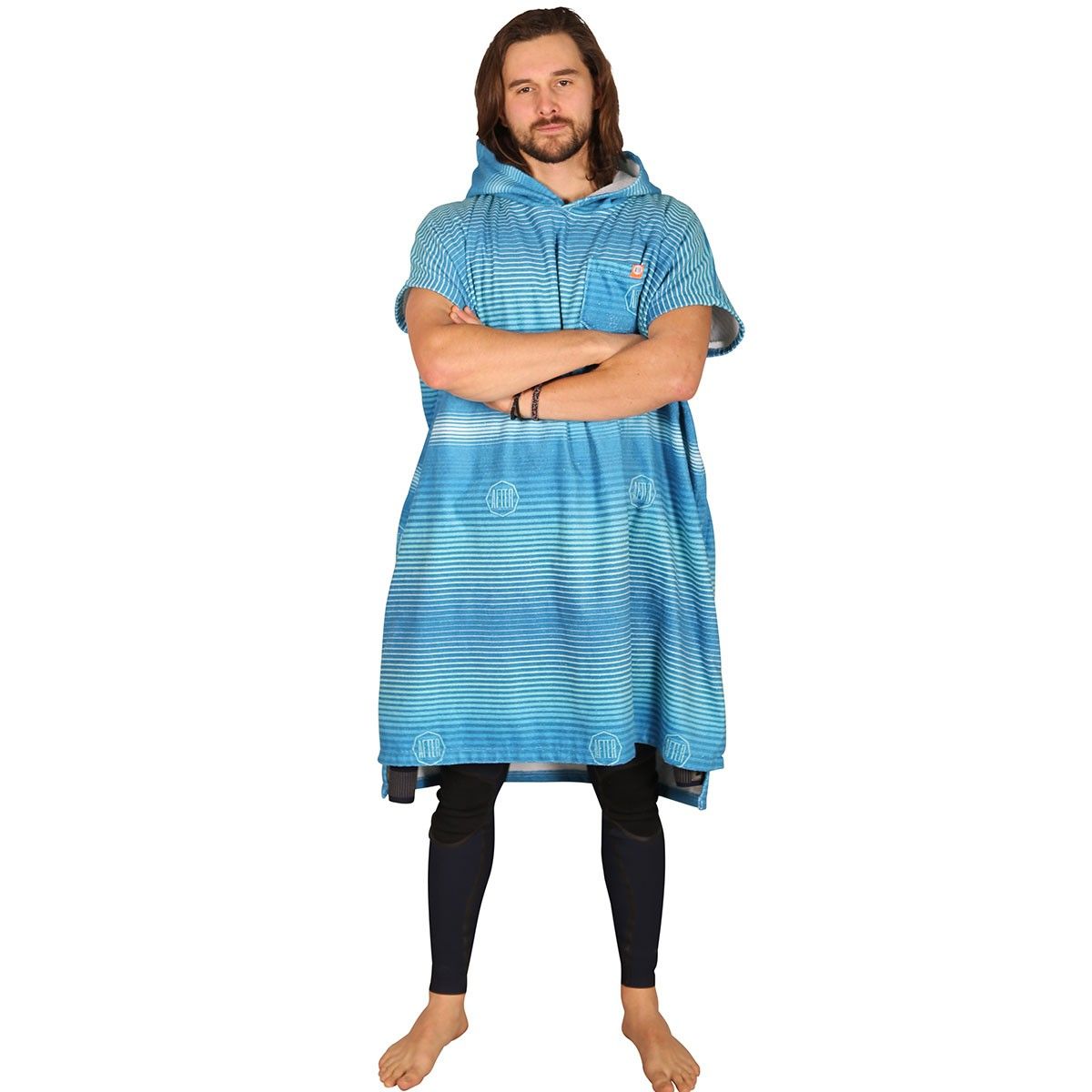 Poncho Stripes - Pacific Blue - AFTER - Face homme