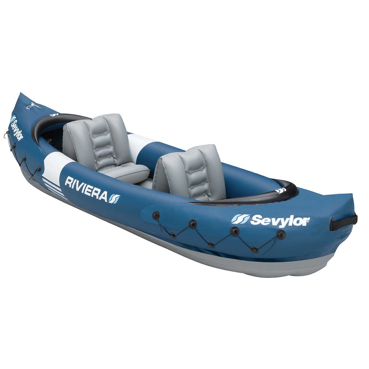 Kayak RIVIERA 3,15 m gonflable 2 places + pagaie et kit de réparation