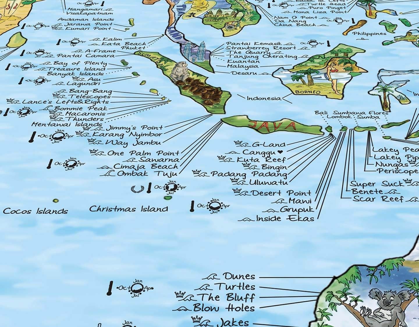 Carte Surf Trip Monde Awesome Maps