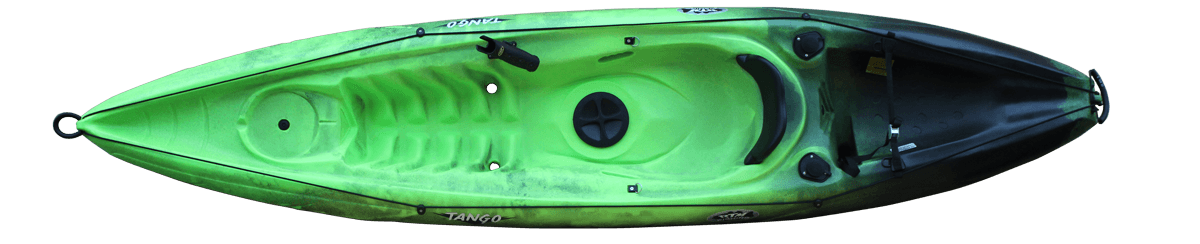 Kayak de pêche Tango Evo - Vert pomme Noir