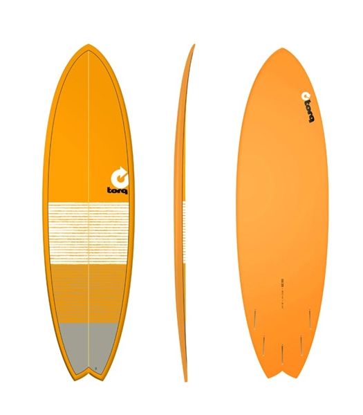 Planche Mod Fish TET Lines 6'3" - Orange/Gris