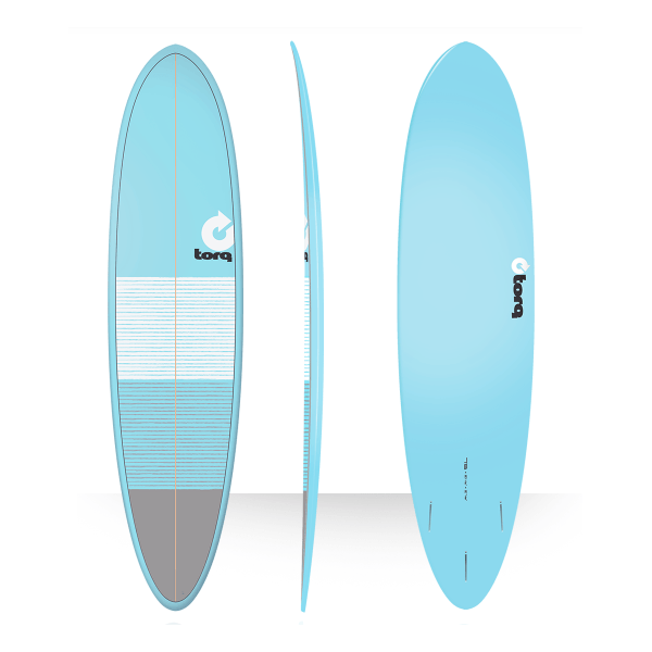 Planche de surf 7'6 FUN EPOXY - Bleu Gris