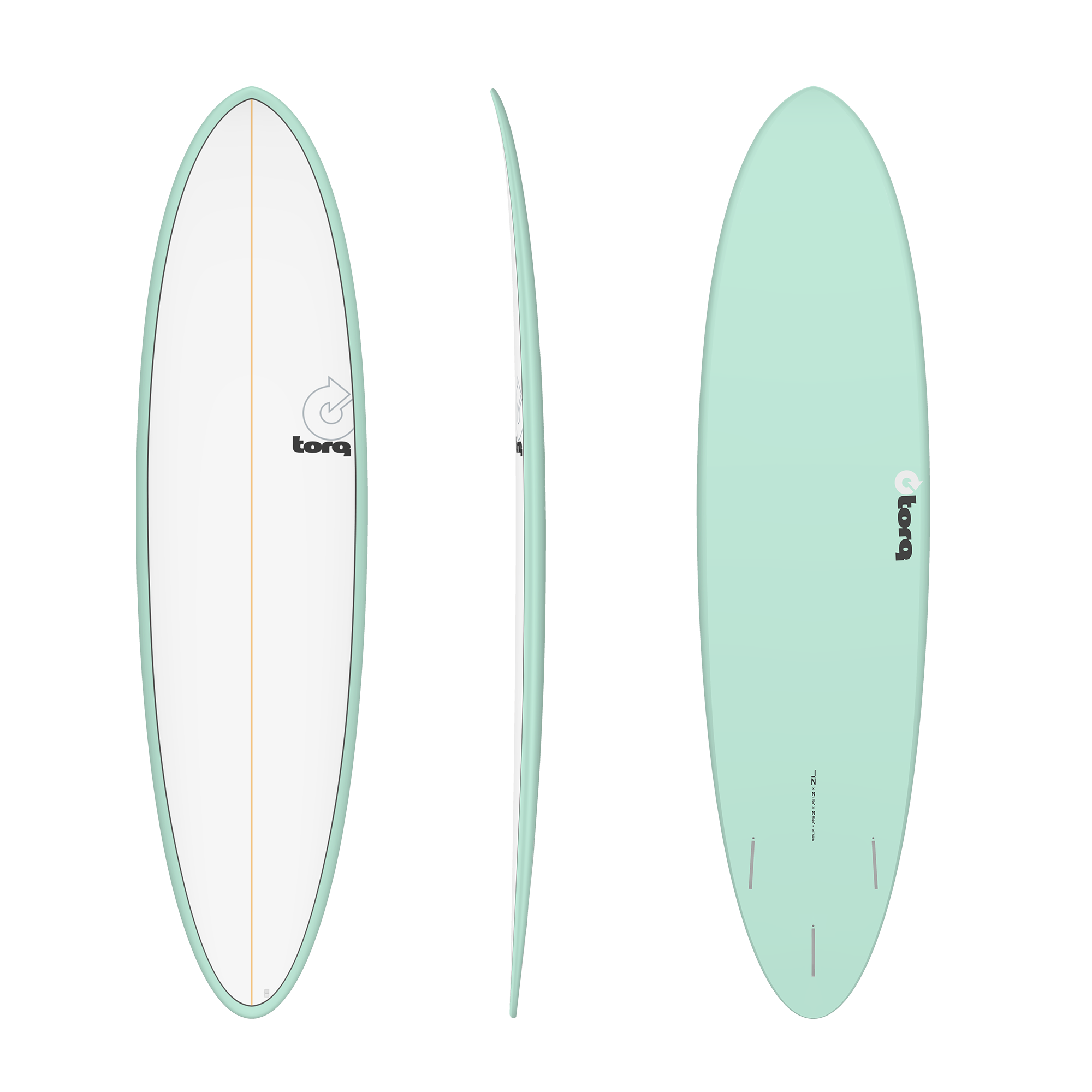 Planche Mod Funboard Pinline TET Blanc / Vert - 7'2 Torq Surboards