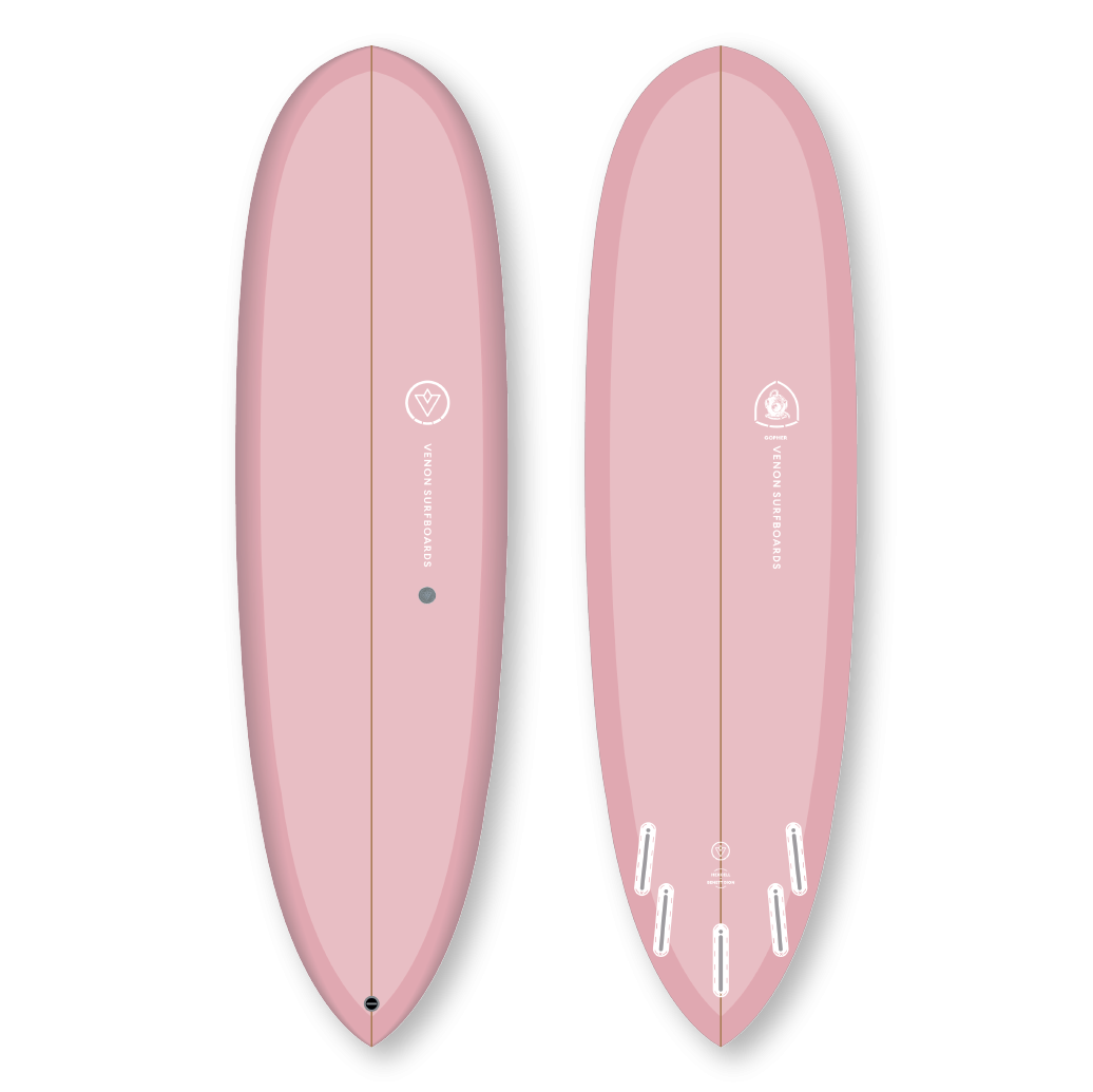 Planche de surf 7'0" Gopher - Pastel Powder Pink