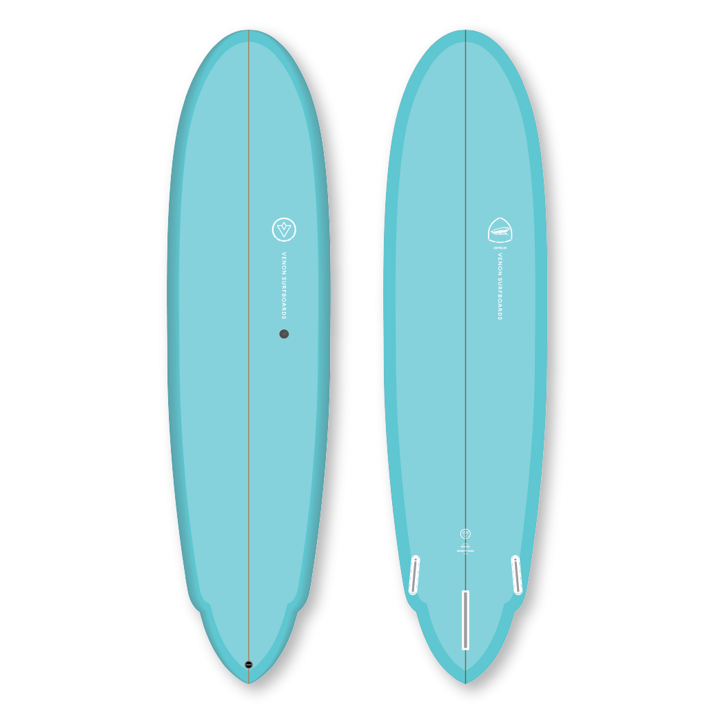 Planche de surf 8'0 Zeppelin Funboard - Pastel Teal - Venon