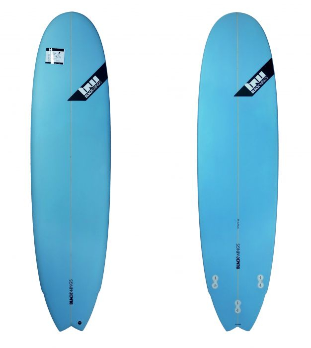 Planche de surf BlackWings 7'4 FISH 7UP - Bleu / Noir