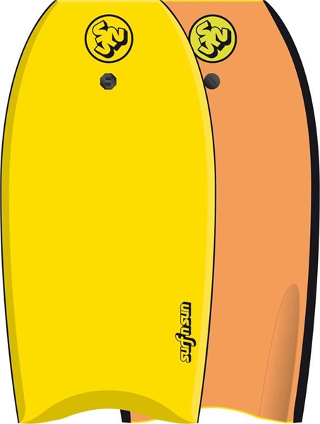 Bodyboard SIMILAR jaune- orange 33'
