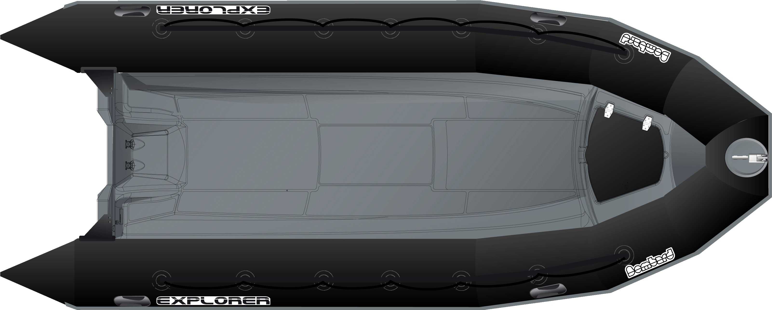 Semi Rigide Explorer 550 - Pack Confort - Noir