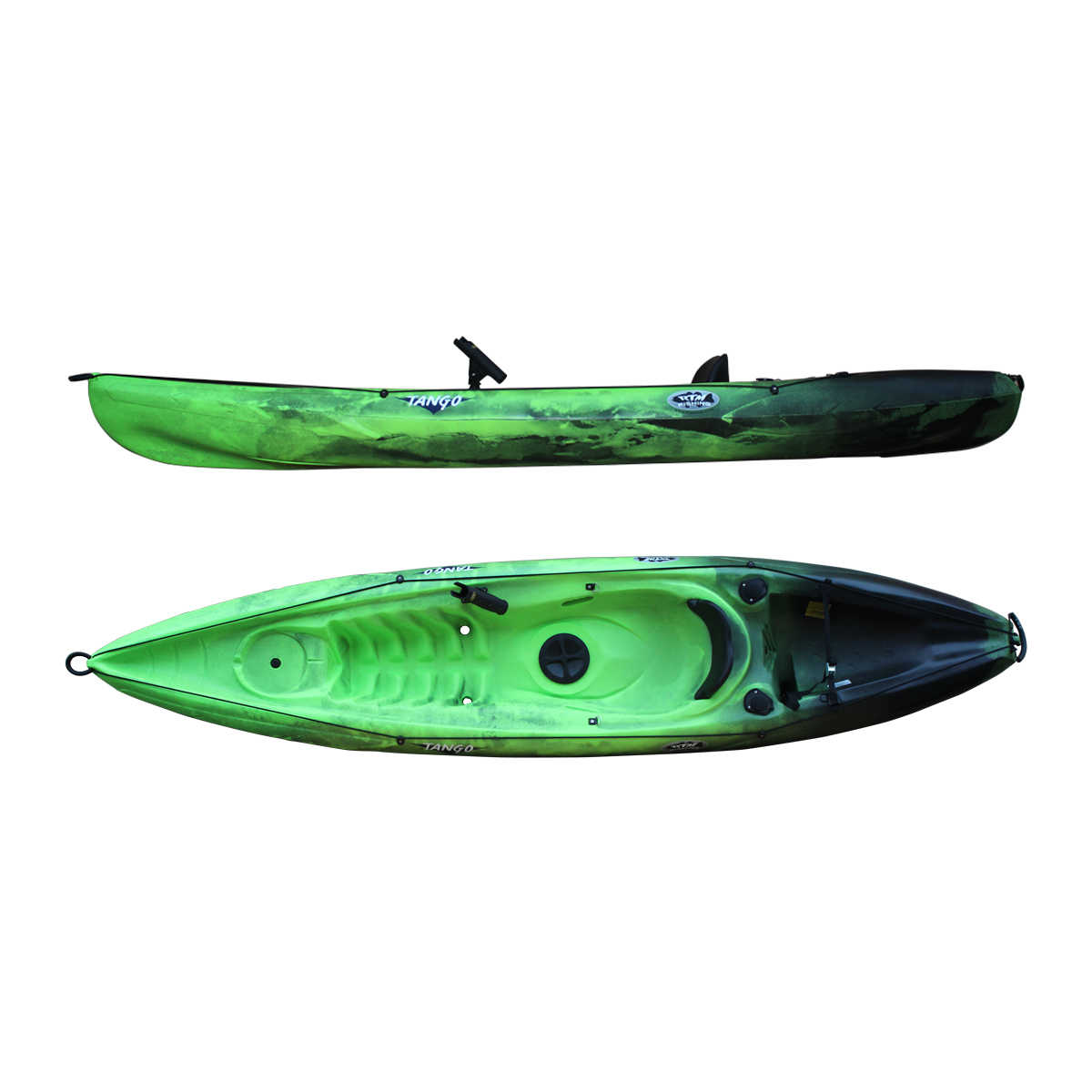 Kayak de pêche Tango Evo - Vert pomme Noir