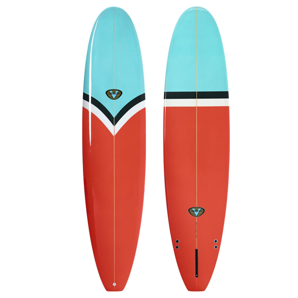 Planche de surf Minimal 8'0 - Rouge Bleu