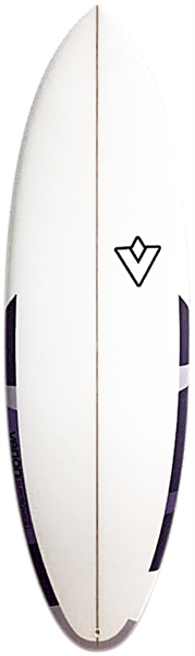 Planche de surf 5'8' CANDY - Blanc Violet